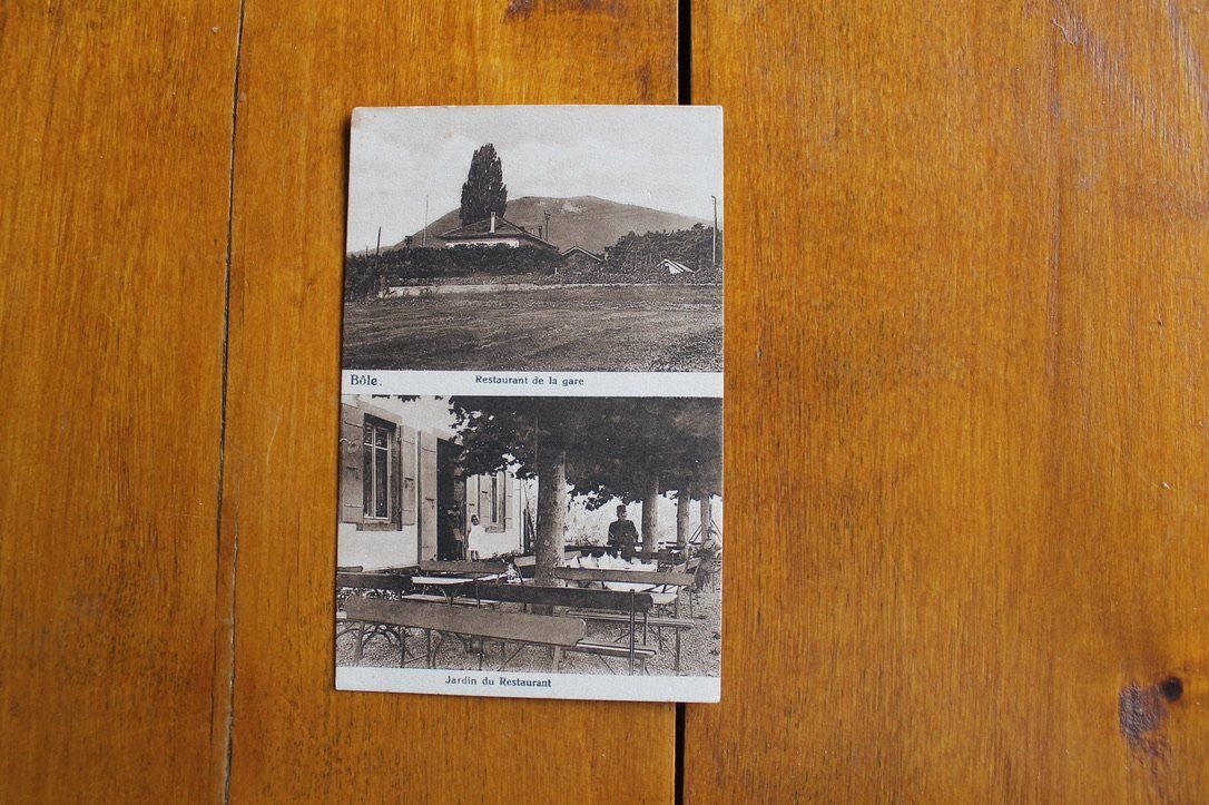 Cartoline postali: AK Bôle, Restaurant de la Gare – Usato da Oftringen venduto da kambodo