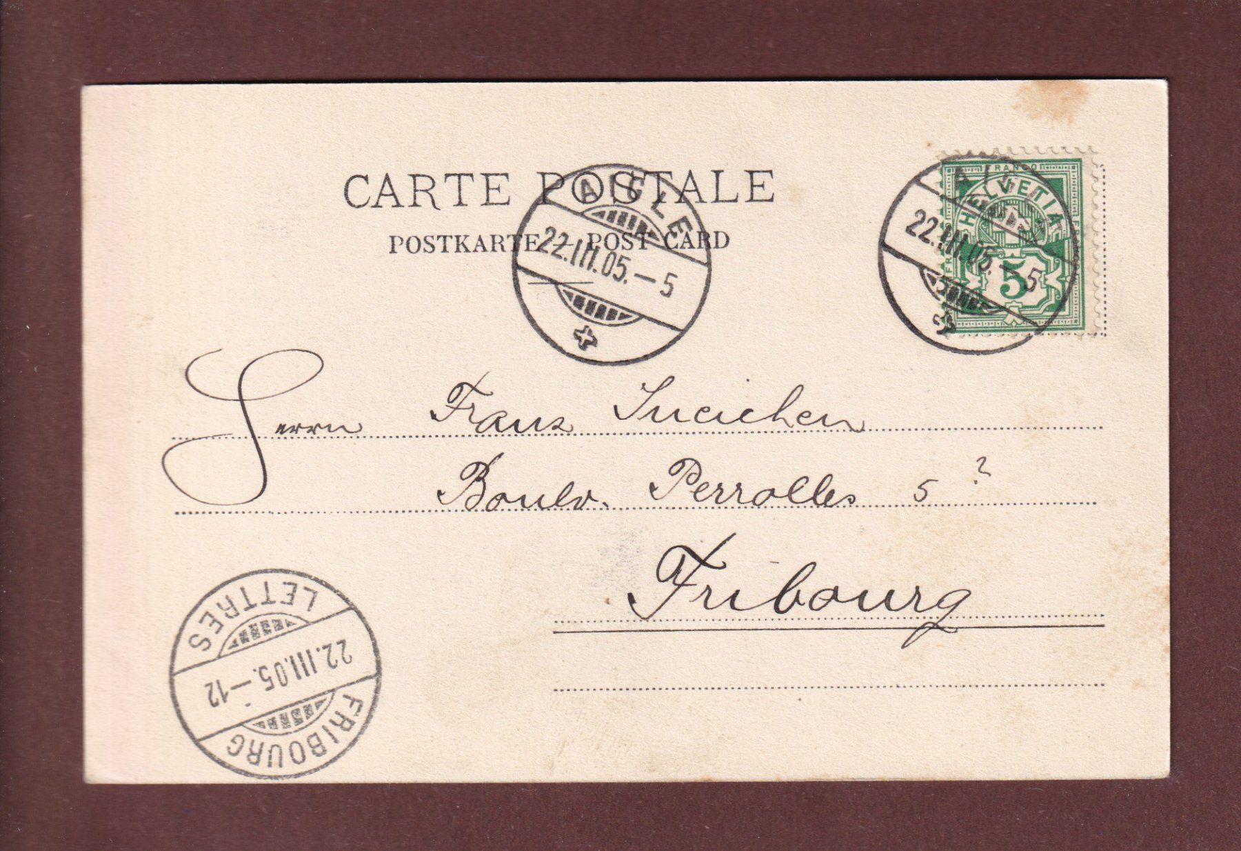 Ansichtskarten: AIGLE - Château - 1905 – Gebraucht aus Pully von nicecards-shop 1