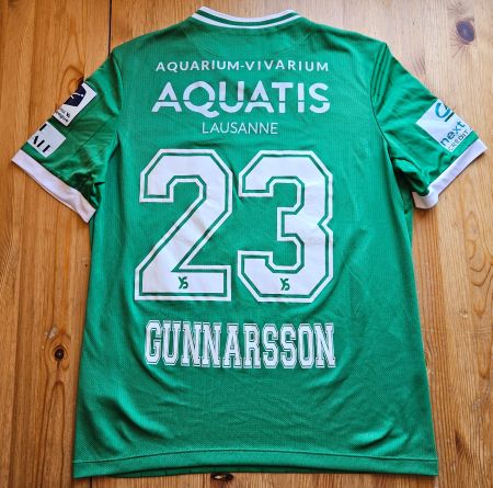 Yverdon Sport FC Trikot #23 Gunnarsson Macron Gr. L Fussball