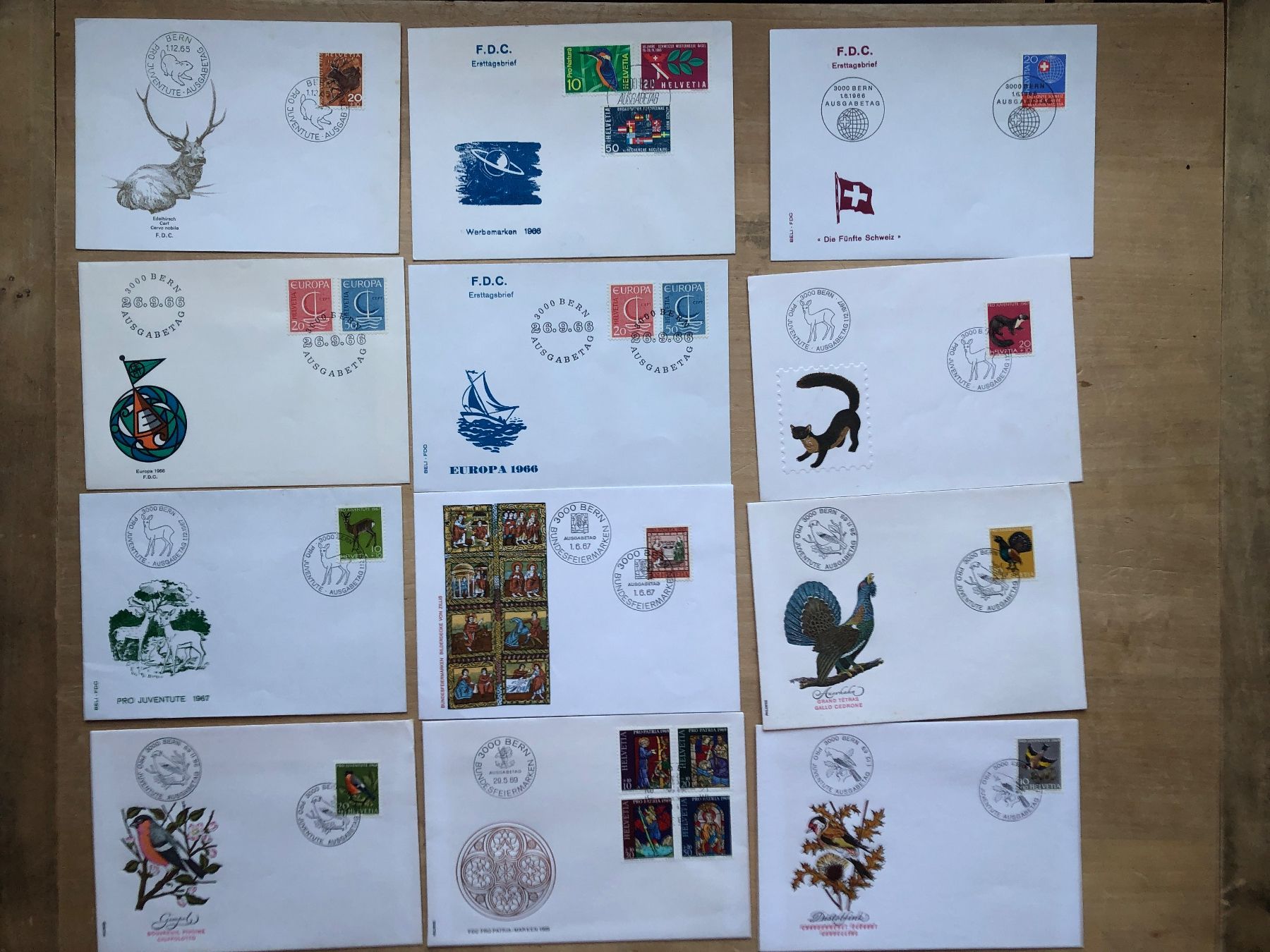 Tutti i francobolli: CH: 60 "spezielle" FDC "spéciales" – Usato da Neuchâtel venduto da Atahuallpa