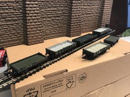 N Güterwagen-Set, 6-teilig, Top Zustand für Sammler!