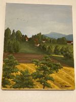 Evt. Eduard Boss (1873-1958) Landschaftsgemälde Felder,Hügel