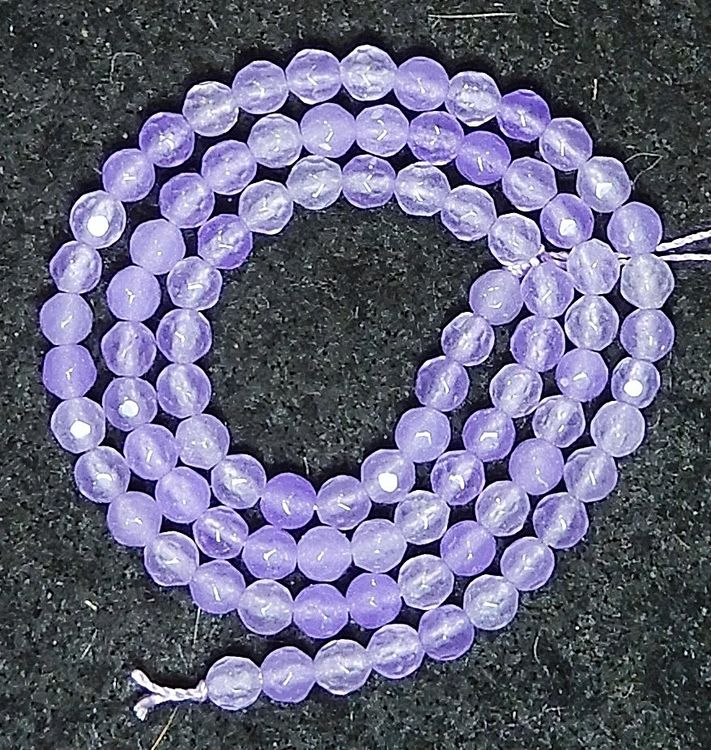 Natürlicher Blauer Achat-Edelstein Perlen – 4 Mm Facettiert, Lose Für DIY-Schmuck