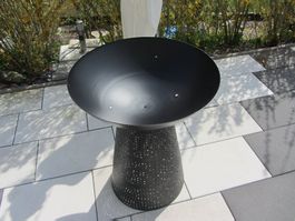 Feuerturm 🤩 Grillstelle mit einer 70 cm feuerschale Bild 1
