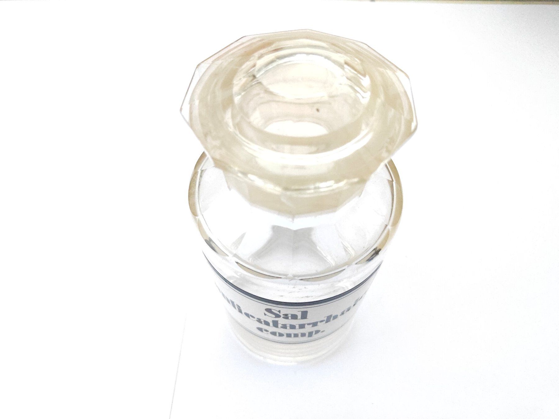 Accessori da laboratorio: Alte Apothekerflasche "Sal anticatarrhale comp.", Glas! – Usato da Zürich venduto da mobilix 3