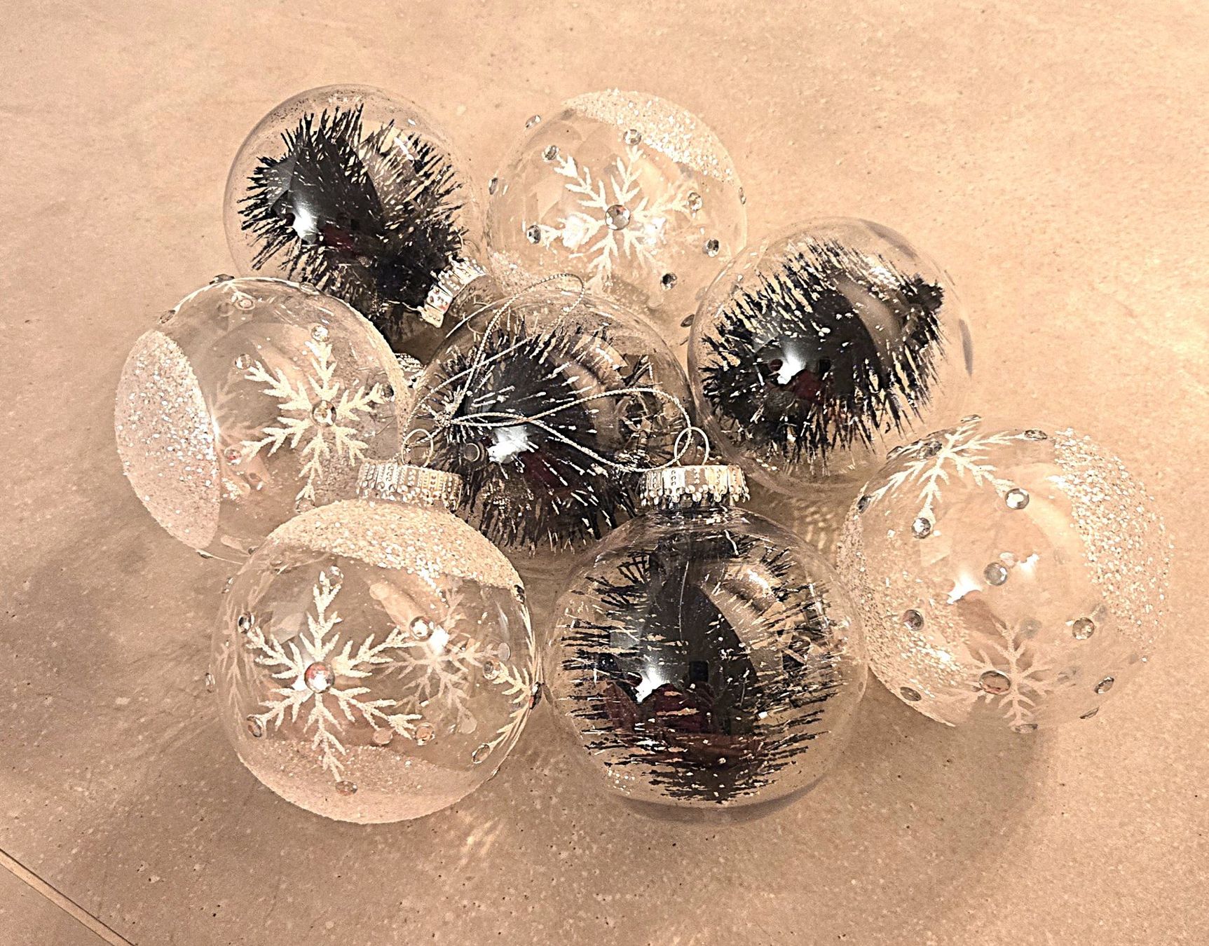 Tutte le decorazioni: durchsichtiges Weihnachtskugel Set – Usato da Baar venduto da Golleria