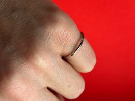 Fingerring super schlicht ultrafein (54)