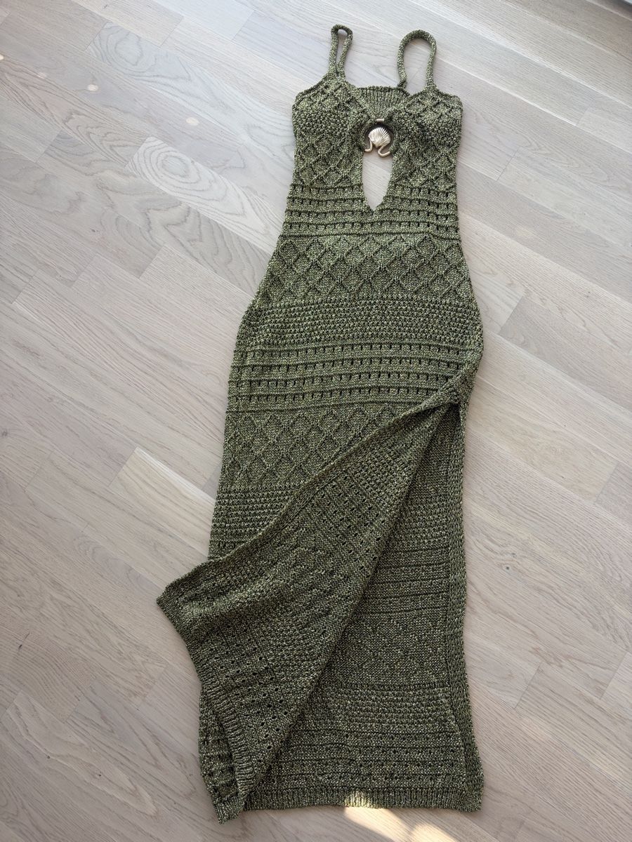 Vestiti: Strickkleid lang grün glitzer  – Usato da Au ZH venduto da eac_gm25 2