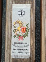 Altes Stoff Abzeichen / Bäcker Conditoren Verband Basel 1910