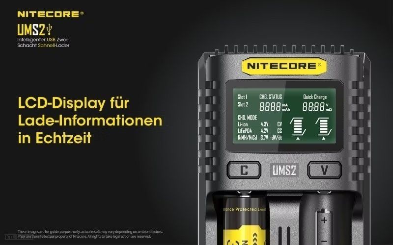NiteCore Caricatori & Batterie: Akkuladegerät Nitecore UMS2 – Nuovo (secondo la descrizione) da Winterthur venduto da Supersachen100 3
