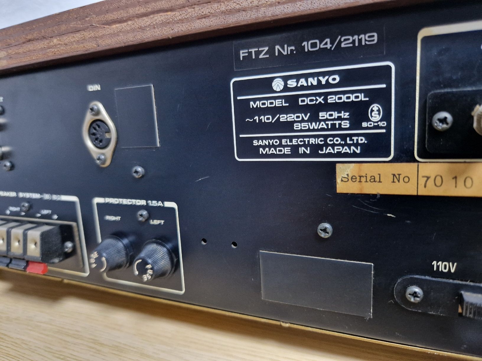Ricevitori: Sanyo DCX 2000L – Usato da Arbon venduto da Mayak_Sound 8