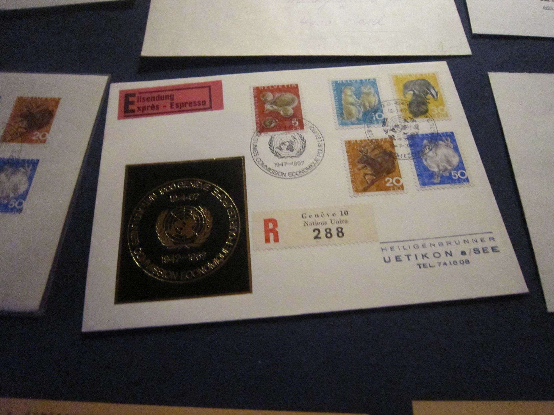Alle Briefmarken: PJ 1965 FDC und verschiedene Marken – Gebraucht aus Gordola von Polentaefung 1