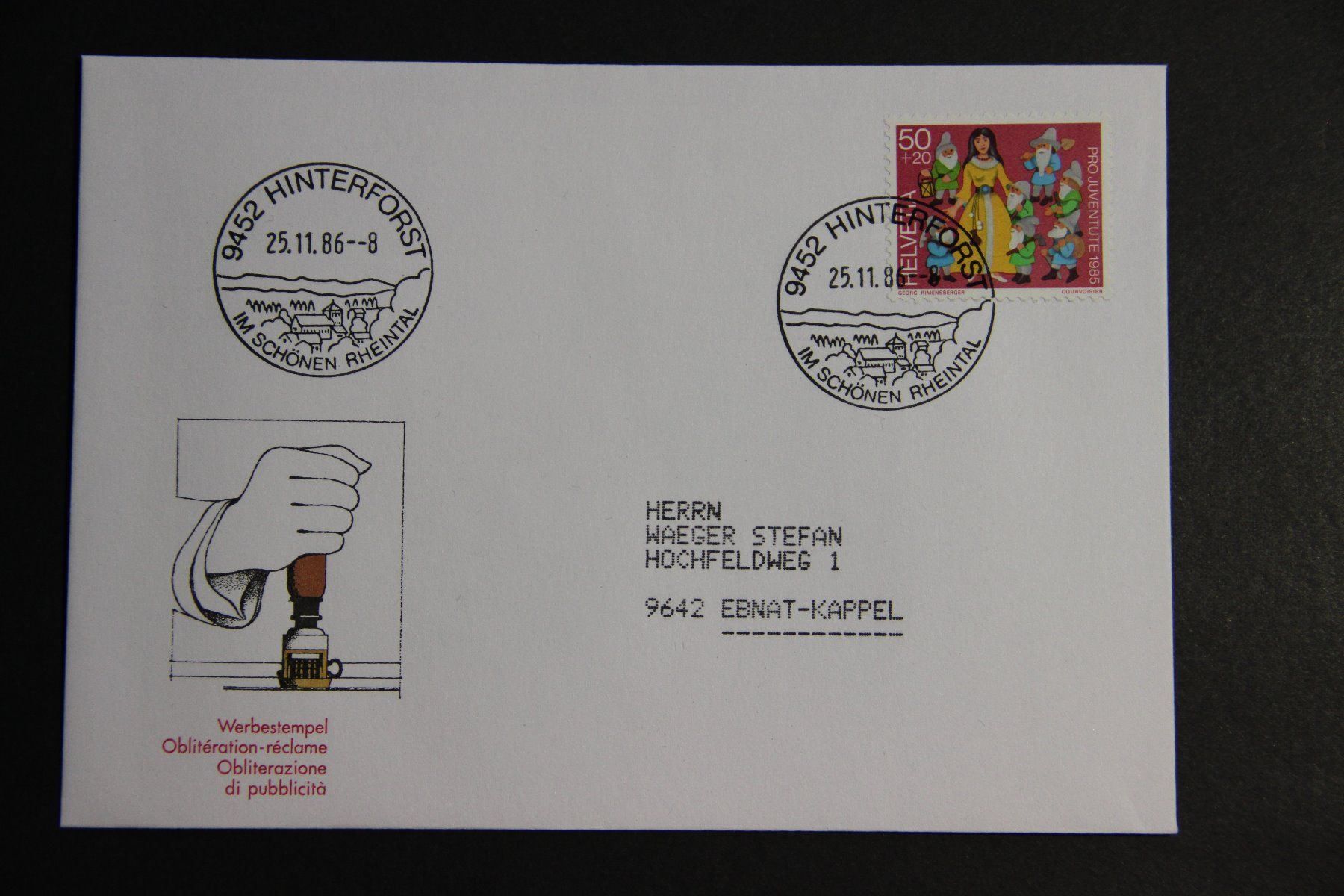 Tous les timbres: Schweiz 1986 - 9452 Hinterforst – Neuf (Voir description) à Jona par Southafrica07