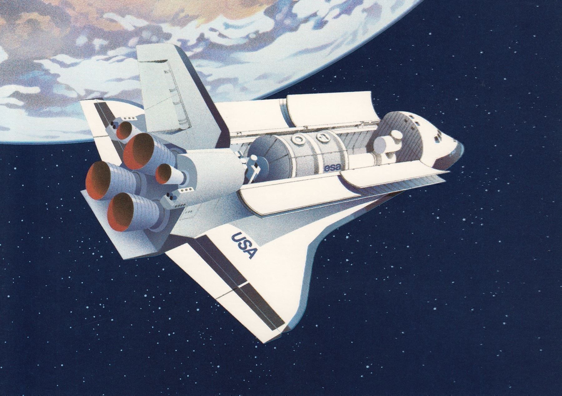 Alle Briefmarken: LURABA Luzern Space Shuttle Vollstempel – Gebraucht aus Spreitenbach von Mustang_1105