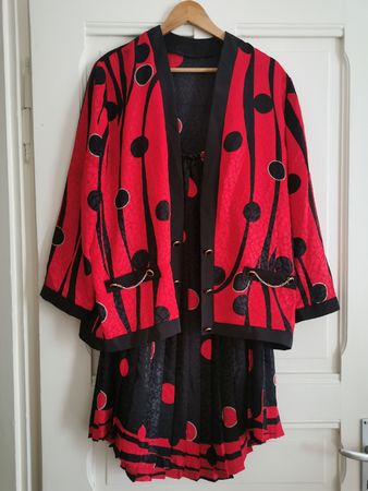 Vintage Ensemble, Rock, Shirt und Blazer, 3 Pièces