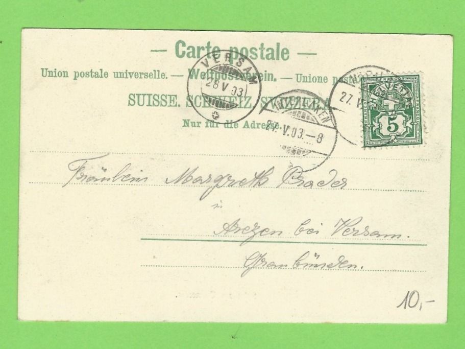 Cartoline postali: Spiez am Thunersee – Usato da Zürich venduto da t24_de 1