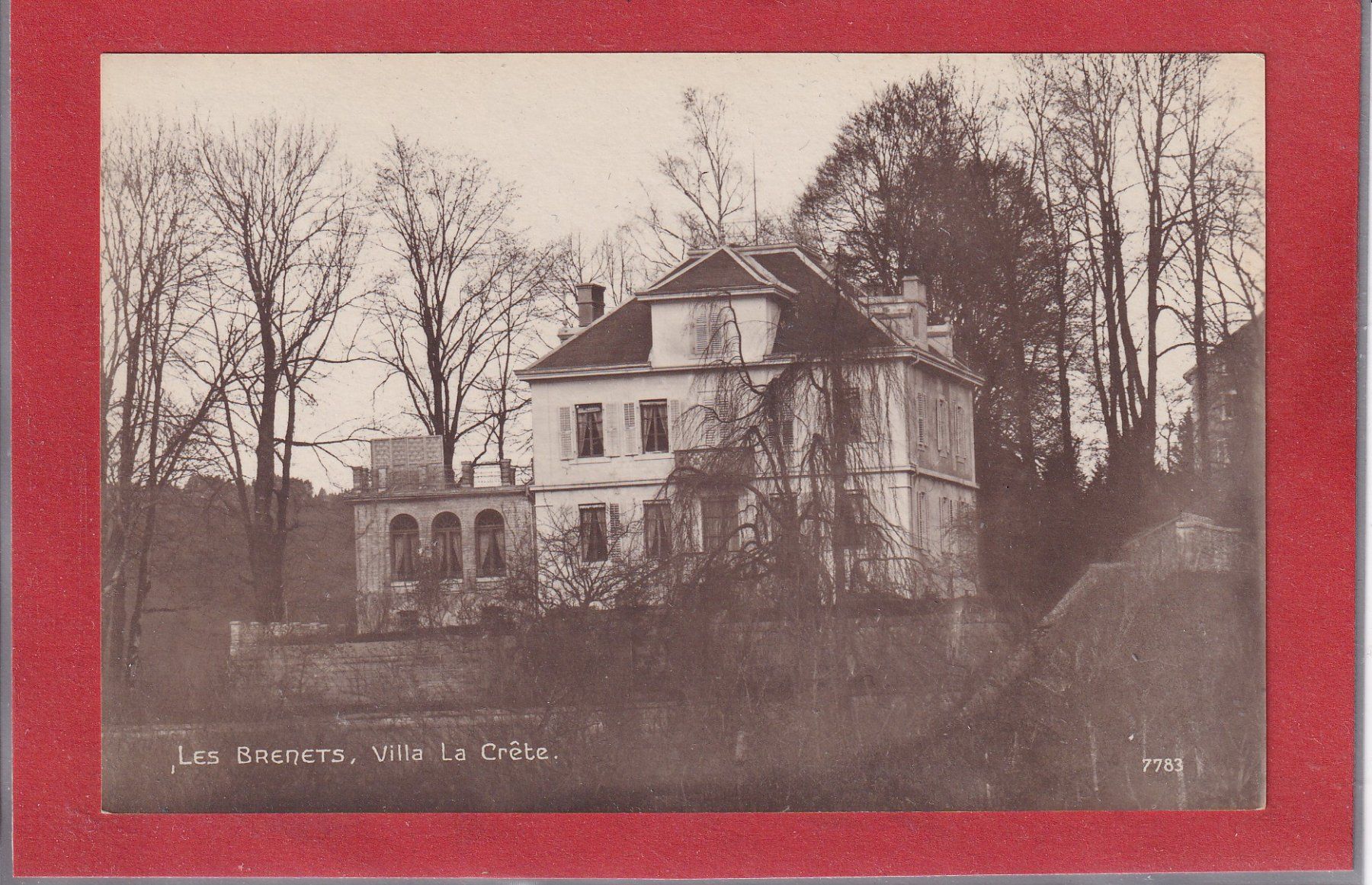 Cartoline postali: Les Brenets - Villa La Crête - 1920 – Usato da Orvin venduto da Pyaeschli