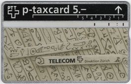TELECOM Direktion Zürich - seltene PTT Geschenk Taxcard