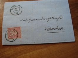 Faltbrief 1867, o Sempach - Schachen