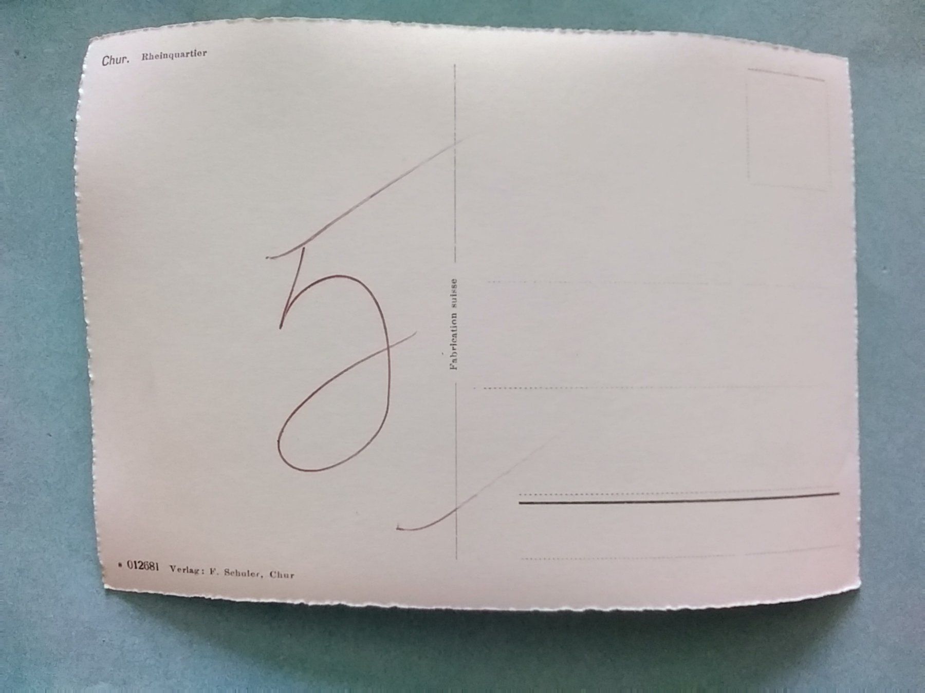 Cartoline postali: Chur Rheinquartier – Usato da Appenzell venduto da lama19 1