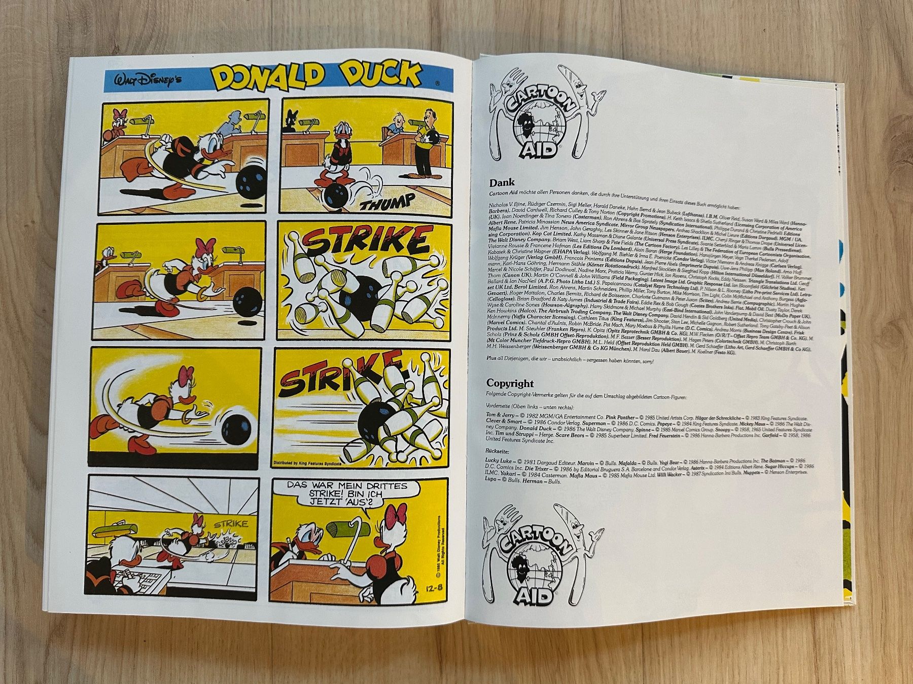 Comics: Cartoon Aid Buch von 1987 * Comics – Gebraucht aus Zermatt von Jduck 5