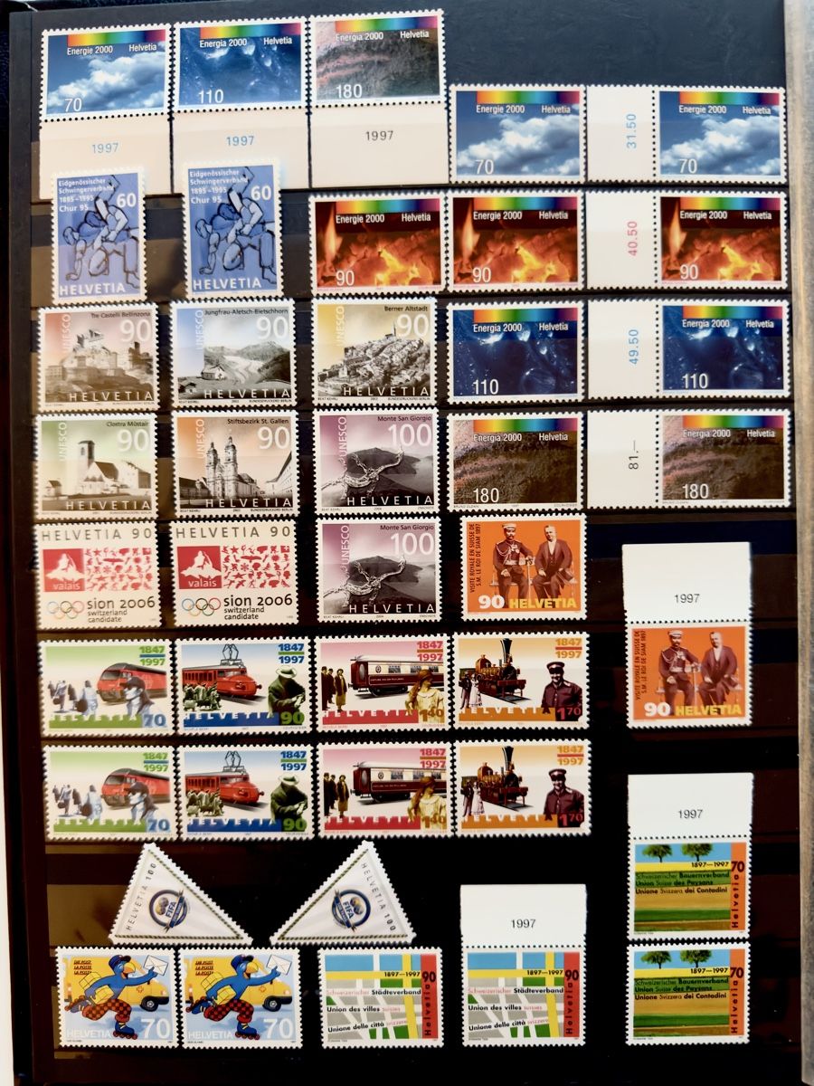 Tous les timbres: Frankatur CHF 100.- postfrisch – Neuf (Voir description) à Glattbrugg par Artos67 1