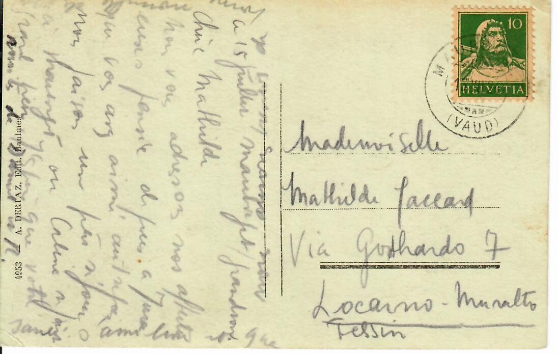 Cartoline postali: Le Massif de Chasseron – Usato da Hochdorf venduto da Ziegel-16 1