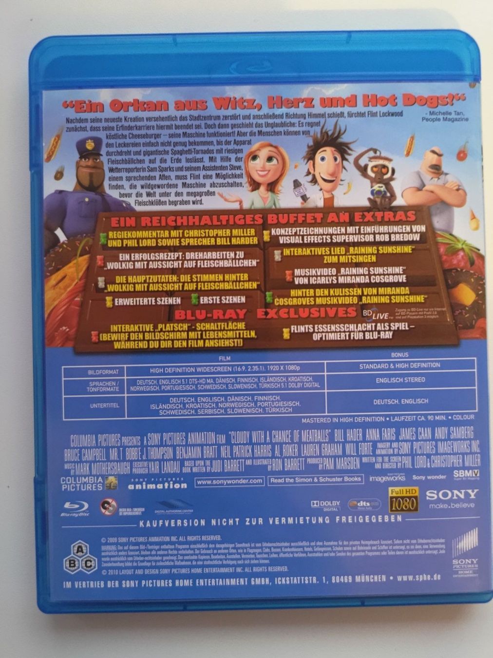 Alle DVDs: Wolkig mit Aussicht auf Fleischbällchen – Gebraucht aus Liestal von Kratzilla 2