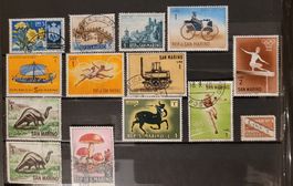 14 BRIEFMARKEN / 14 TIMBRES – SAN MARINO