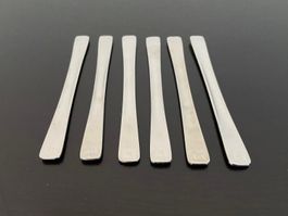Nespresso PIXiE Rührstäbchen Edelstahl, 6 Stück