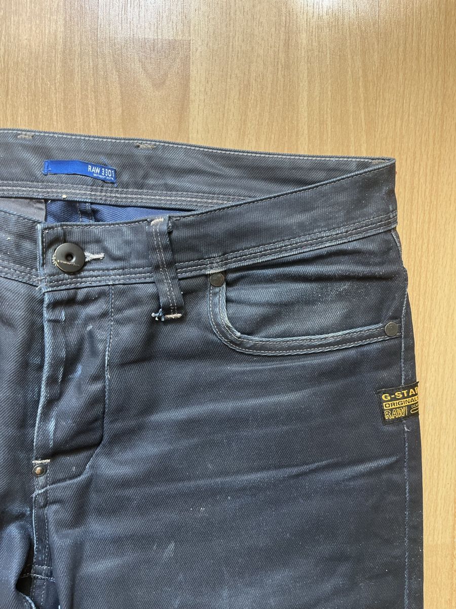 G-Star Jeans: G-Star waxed Jeans RAW 3301 Herren – Usato da Zürich venduto da JuanAmi 1
