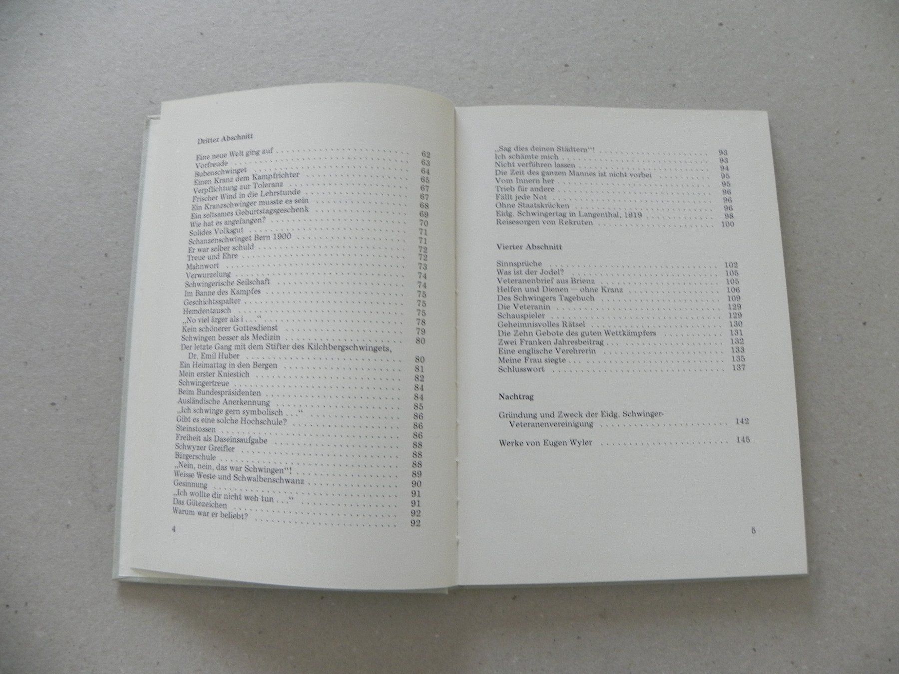 Bücher: Buch Schwingfest Schwingen Eidg. Schwingerveteranen 1972 – Gebraucht aus Siebnen von krimsie 2