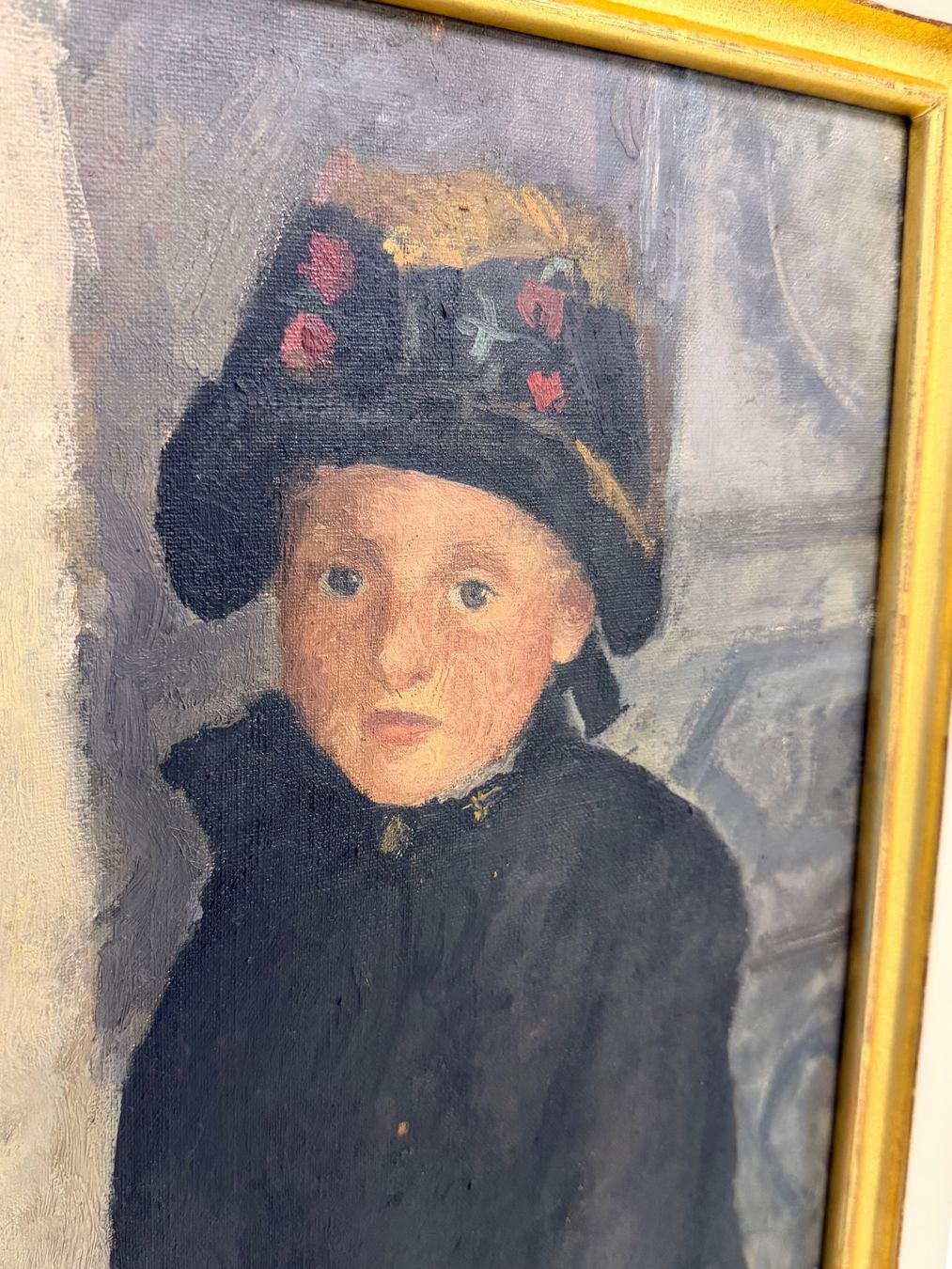 Gemälde: Gemälde "Mädchen mit Hut" Öl auf Leinwand – Gebraucht aus Basel von PAUL_ART 4