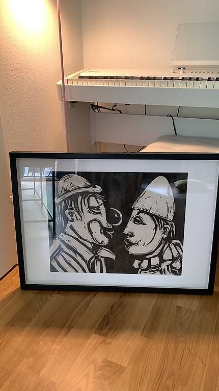 Gemälde: Giani Castiglioni Bild - Das Clownpaar – Gebraucht aus Fällanden von Silvano_Galanti