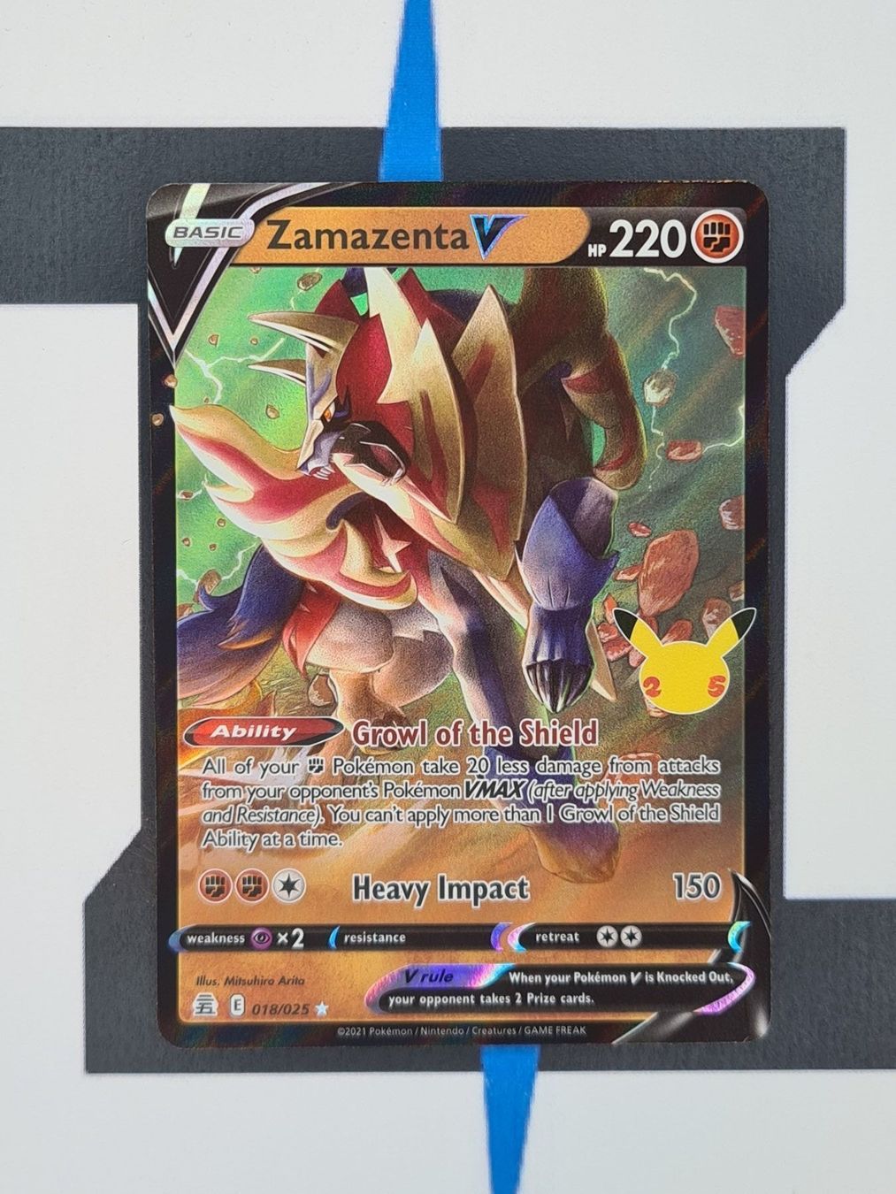 Pokémon Carte collezionabili: Zamazenta V CEL018 EN NM – Nuovo (secondo la descrizione) da Basel venduto da Zadoys
