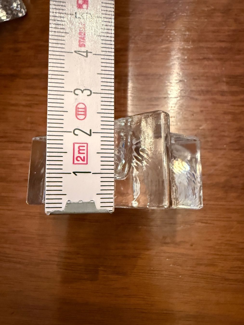 Portacandele: 6er Set Stern Stabkerzenhalter Glas transparent ca. 6cm – Usato da Erstfeld venduto da Uhu1980 2