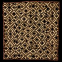 Raphia-Plüschgewebe, "Velours du Kasaï", Afrikanische Kunst