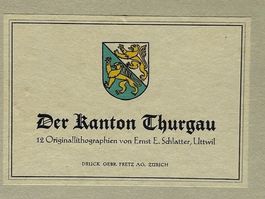 Sammlermappe magna TG-Kunst von Lithograph E. Schlatter 1941