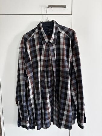 Herrenhemd Langarm Flanell 3XL