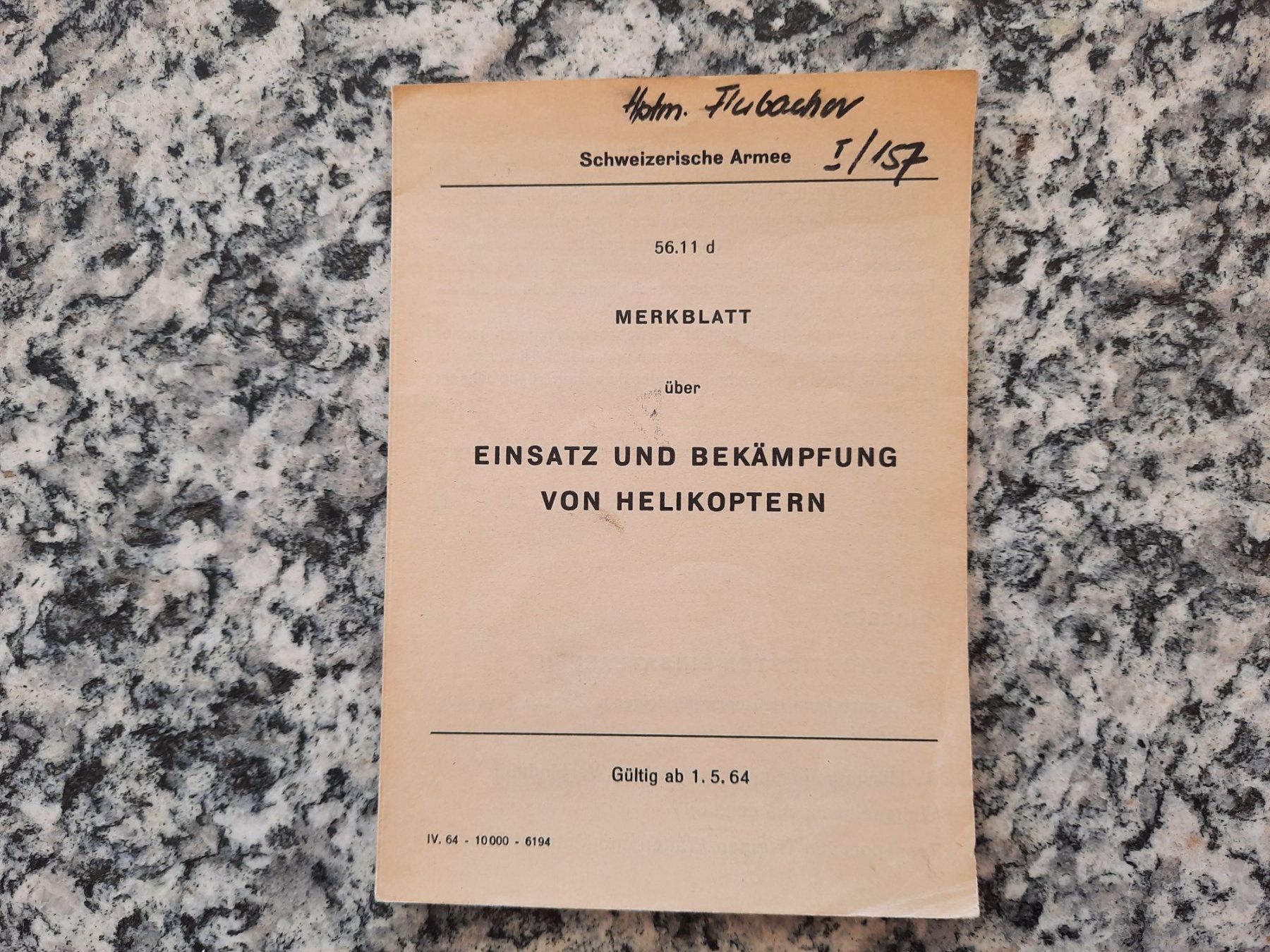 Bücher: Einsatz und Bekämpfung von Helikoptern – Gebraucht aus Ruswil von Sammlergeist