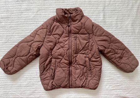 Kinder-Steppjacke, Gr. 116  – Altrosa/Braun