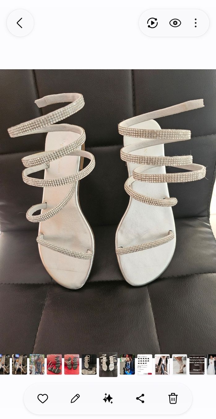 Damenschuhe: Neue Sandalen mit Strass  – Neu (gemäss Beschreibung) aus Cotterd von opu54