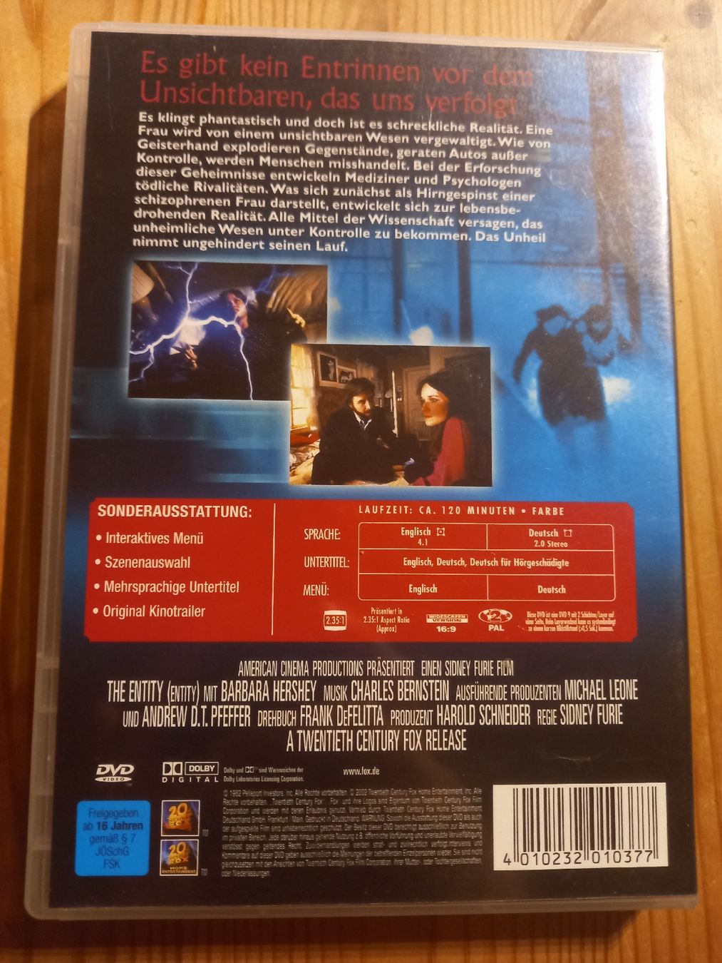 Tutti i DVDs: Entity DVD – Usato da Langenthal venduto da noa_9wcy 2
