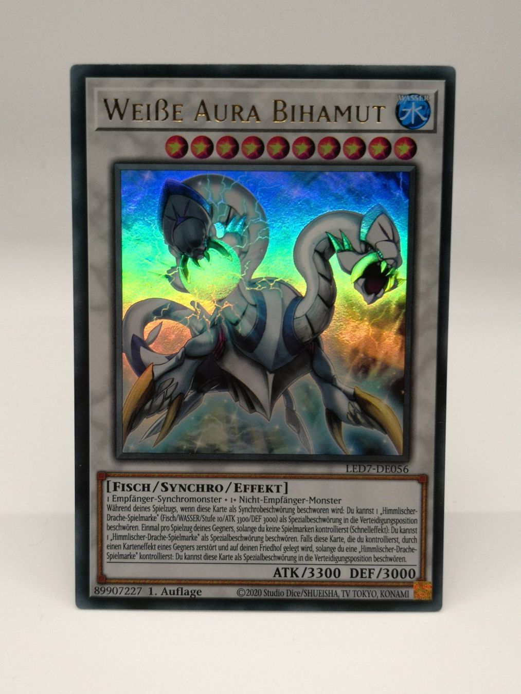Yugioh Carte collezionabili: Yu-Gi-Oh Weiße Aura Bihamut, LED7-DE056 – Nuovo (secondo la descrizione) da Zofingen venduto da gerrymovie93