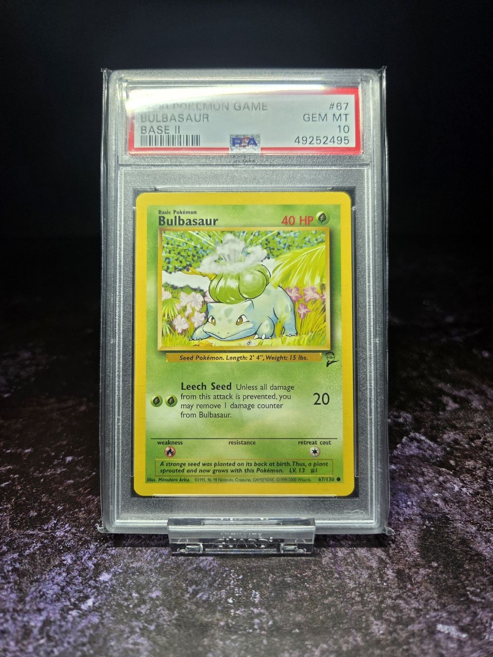 Pokémon Sammelbilder & Trading cards: 2000 POKEMON GAME BASE II 67 BULBASAUR PSA 10 – Gebraucht aus Lauerz von gp9_zt9k 1