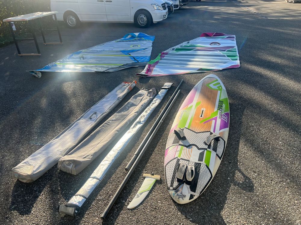 Fanatic Hawk, 2 Stk North Sails Segel und 1 Mast (Gebraucht) in ...