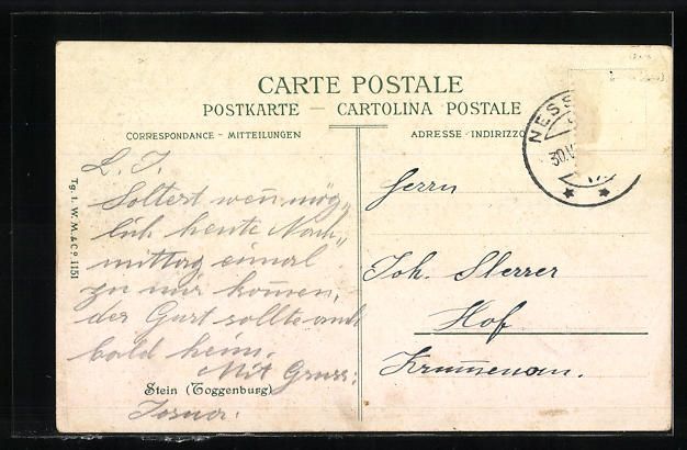 Cartoline postali: AK Stein /Toggenburg, Panorama – Usato da Berlin venduto da bartko-reher 1