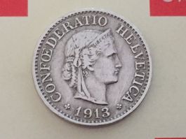 10 Rappen 1913 ss-vz, nur 2,0 Mio!