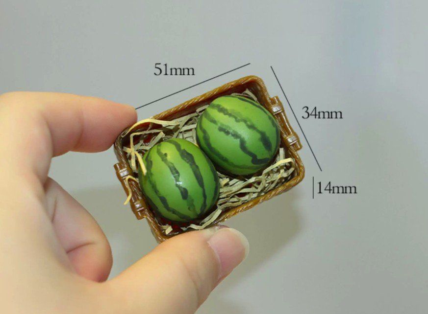 Magnete: 2er Set Mini Wassermelonen Kühlschrankmagnete – Neu (gemäss Beschreibung) aus Finstersee von Small-Daily-Rituals 3