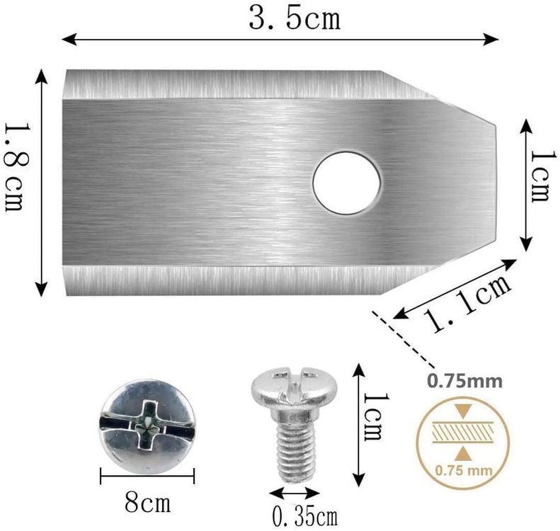 Xuigort 30 Rasenmäherklingen & Schrauben Set – Edelstahl, 0.75 Mm Dick, Für Husqvarna & Andere Roboter